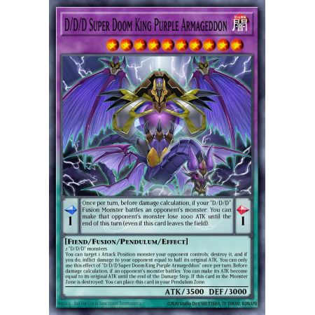 D/D/D Super Doom King Purple Armageddon (Common)