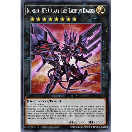 Number 107: Galaxy-Eyes Tachyon Dragon (Common)