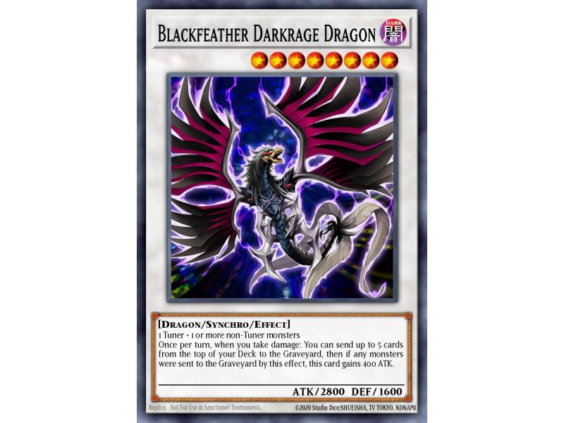 Blackfeather Darkrage Dragon (Gold Secret Rare)