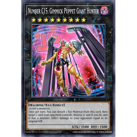 Number C15: Gimmick Puppet Giant Hunter (Gold Secret Rare)