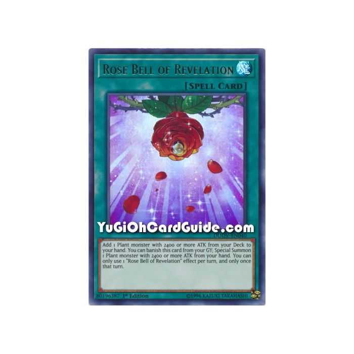 Rose Bell of Revelation (Ultra Rare) – Duel Overload | Carta YUGIOH en México