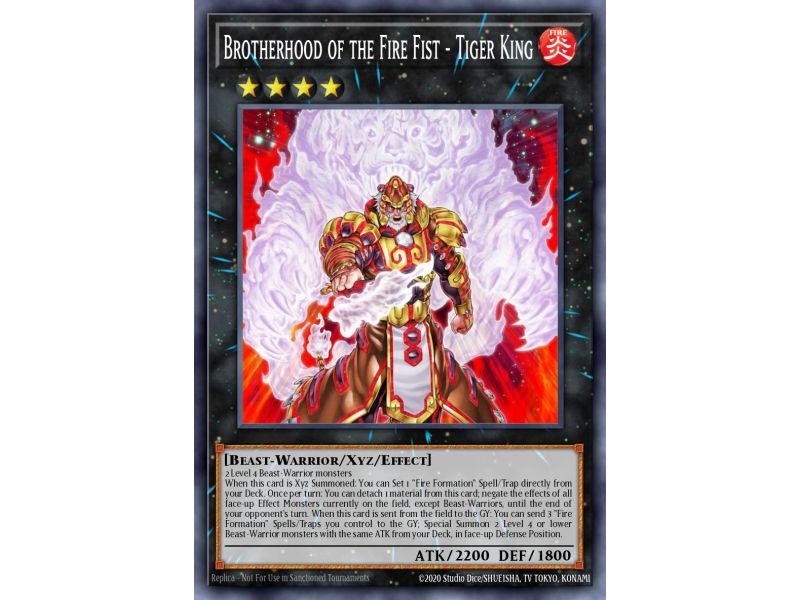 Brotherhood of the Fire Fist - Tiger King (Gold Rare)