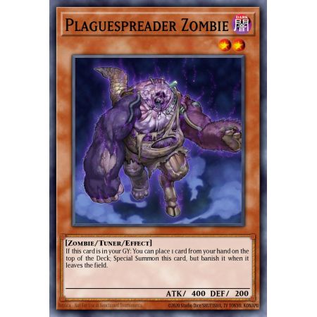 Plaguespreader Zombie (Gold Rare)
