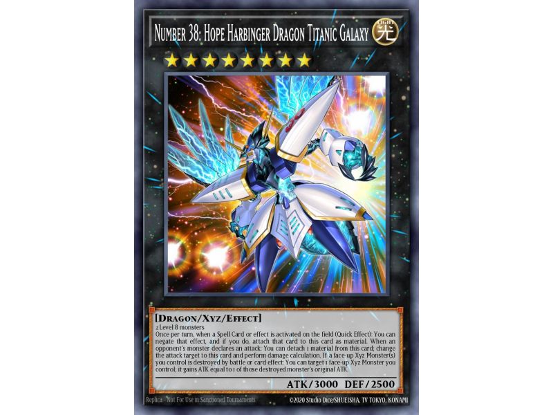 Number 38: Hope Harbinger Dragon Titanic Galaxy (Gold Secret Rare)