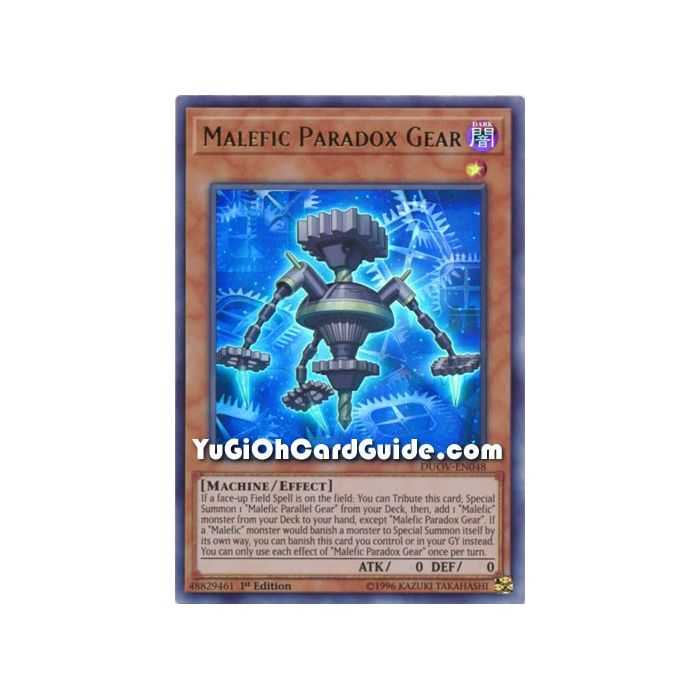 Malefic Paradox Gear (Ultra Rare) – Duel Overload | Carta YUGIOH en México