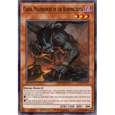 Cagna, Malebranche of the Burning Abyss (Gold Rare)