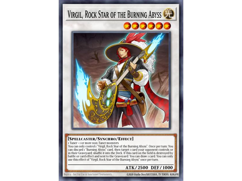 Virgil, Rock Star of the Burning Abyss (Gold Rare)