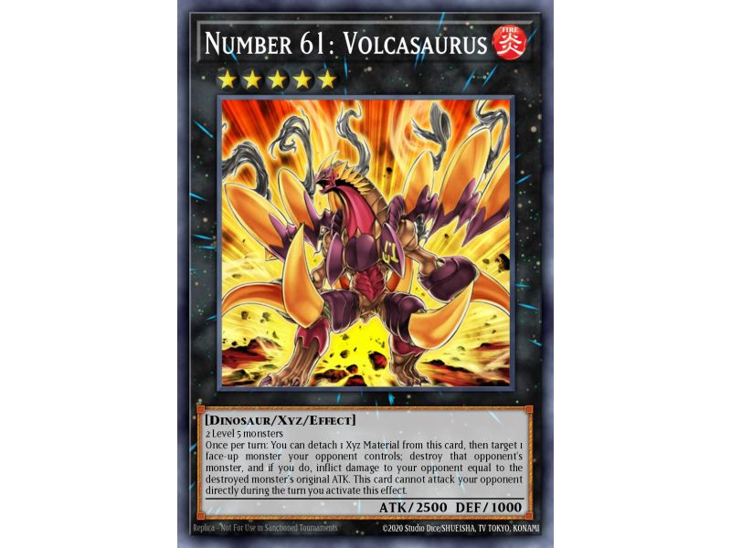 Number 61: Volcasaurus (Gold Rare)