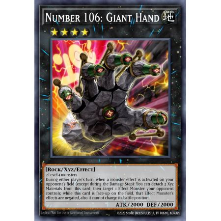 Number 106: Giant Hand (Gold Rare)