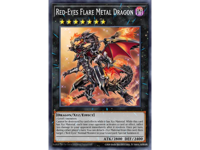 Red-Eyes Flare Metal Dragon (Gold Rare)