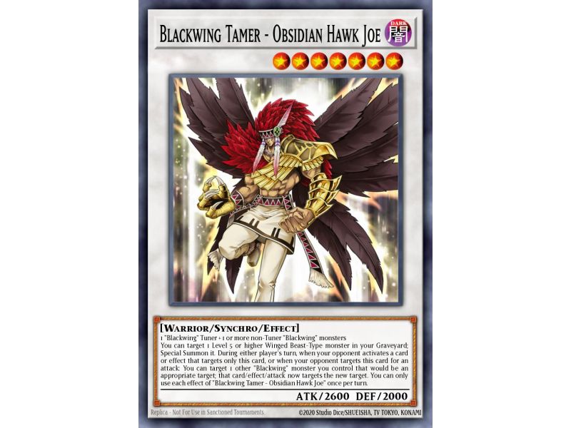 Blackwing Tamer - Obsidian Hawk Joe (Gold Secret Rare)
