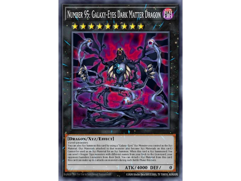 Number 95: Galaxy-Eyes Dark Matter Dragon (Gold Secret Rare)
