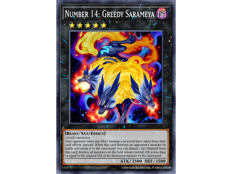 Number 14: Greedy Sarameya (Gold Secret Rare)
