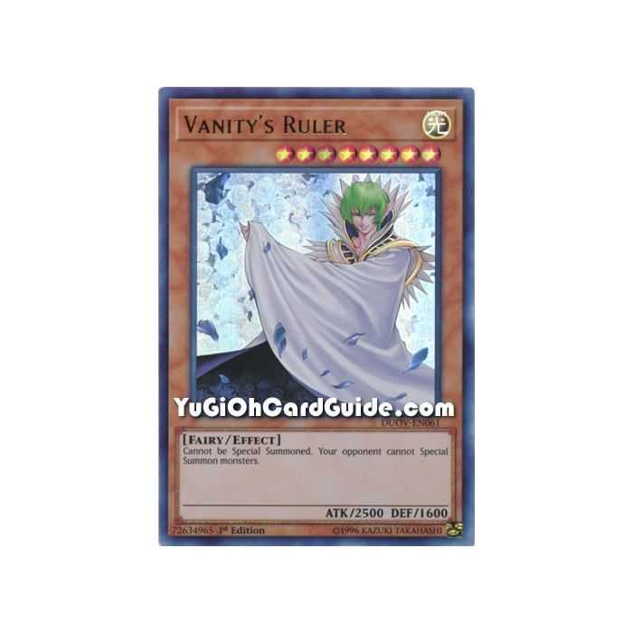 Vanity's Ruler (Ultra Rare) – Duel Overload | Carta YUGIOH en México