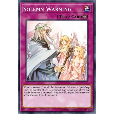 Solemn Warning (Gold Rare)