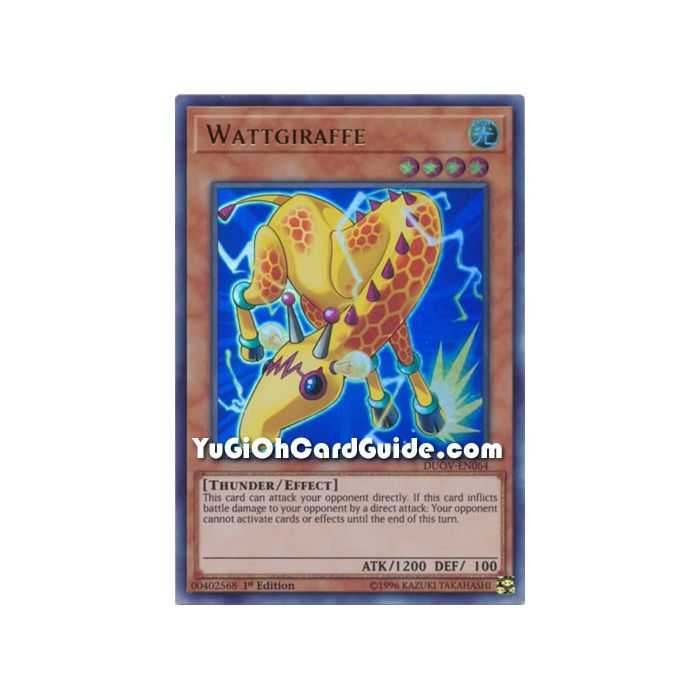 Wattgiraffe (Ultra Rare) – Duel Overload | Carta YUGIOH en México