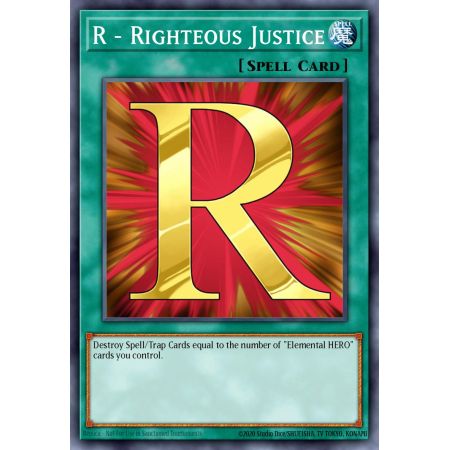 R - Righteous Justice (Secret Rare)