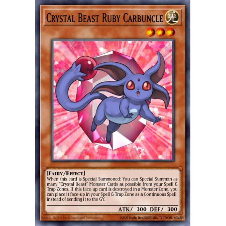 Crystal Beast Ruby Carbuncle (Super Rare)