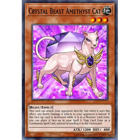 Crystal Beast Amethyst Cat (Super Rare)