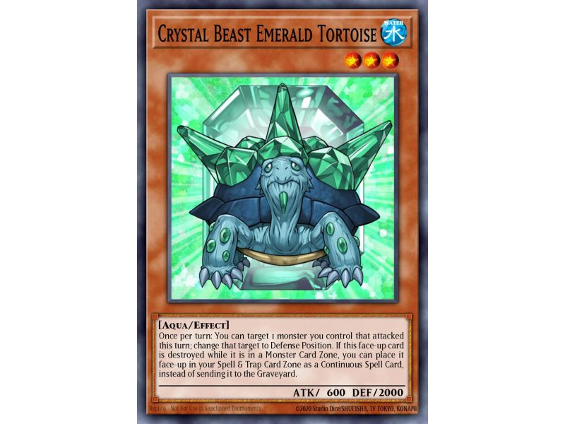 Crystal Beast Emerald Tortoise (Super Rare)