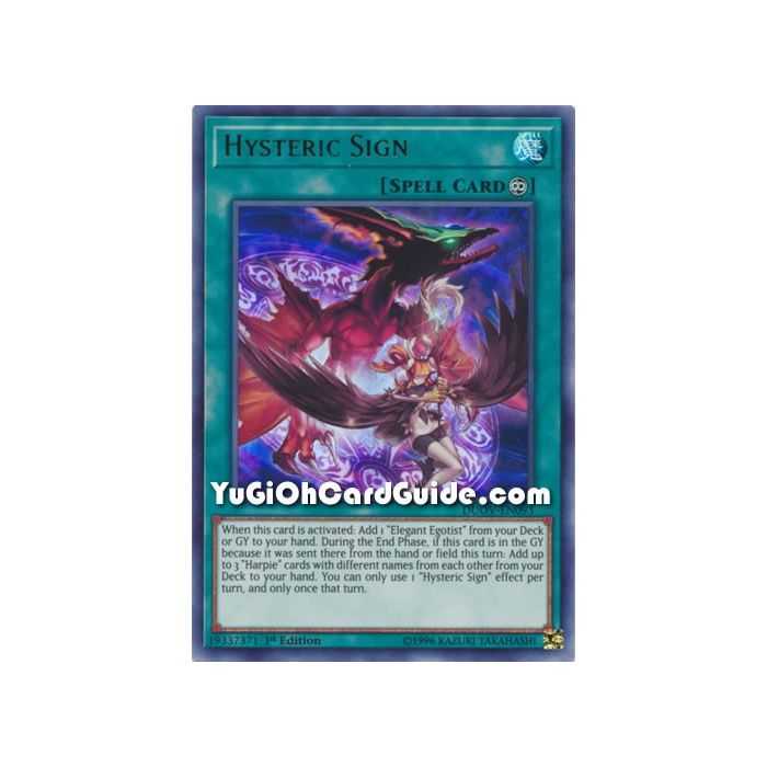 Hysteric Sign (Ultra Rare) – Duel Overload | Carta YUGIOH en México