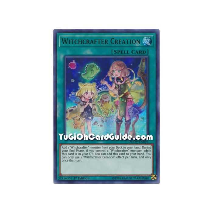 Witchcrafter Creation (Ultra Rare) – Duel Overload | Carta YUGIOH en México