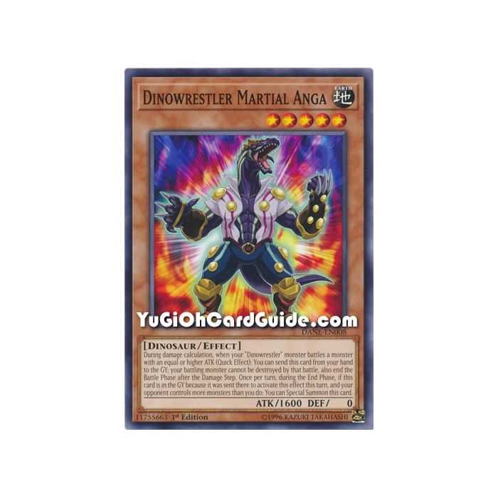 Dinowrestler Martial Anga (Common) – Dark Neostorm | Carta YUGIOH en México