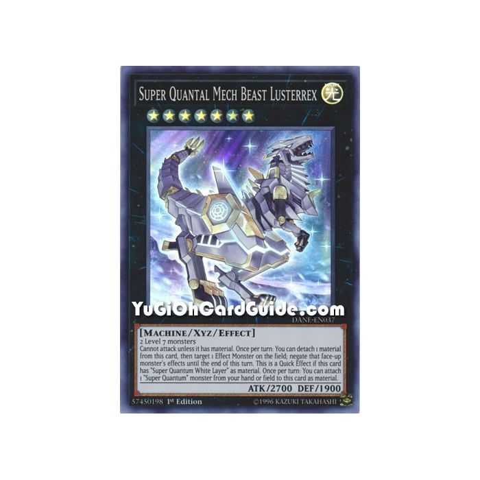 Super Quantal Mech Beast Lusterrex (Super Rare) – Dark Neostorm | Carta YUGIOH en México
