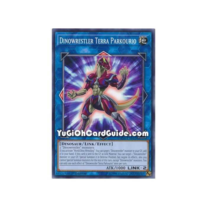 Dinowrestler Terra Parkourio (Common) – Dark Neostorm | Carta YUGIOH en México