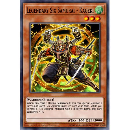 Legendary Six Samurai - Kageki (Super Rare)