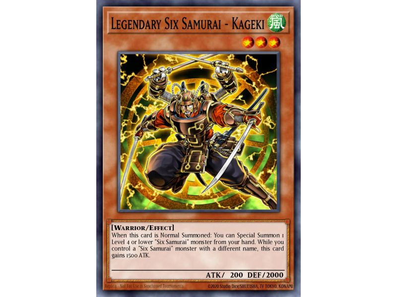 Legendary Six Samurai - Kageki (Super Rare)