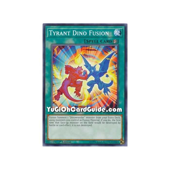 Tyrant Dino Fusion (Common) – Dark Neostorm | Carta YUGIOH en México