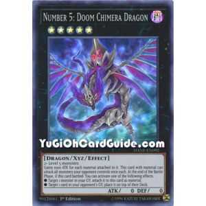 Number 5: Doom Chimera Dragon (Super Rare) – Dark Neostorm | Carta YUGIOH en México