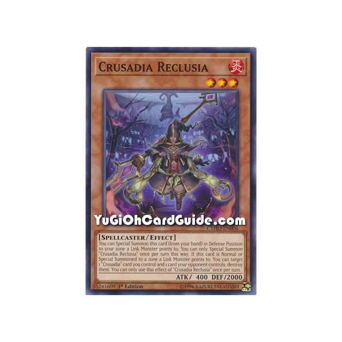 Crusadia Reclusia (Common) – Cybernetic Horizon | Carta YUGIOH en México