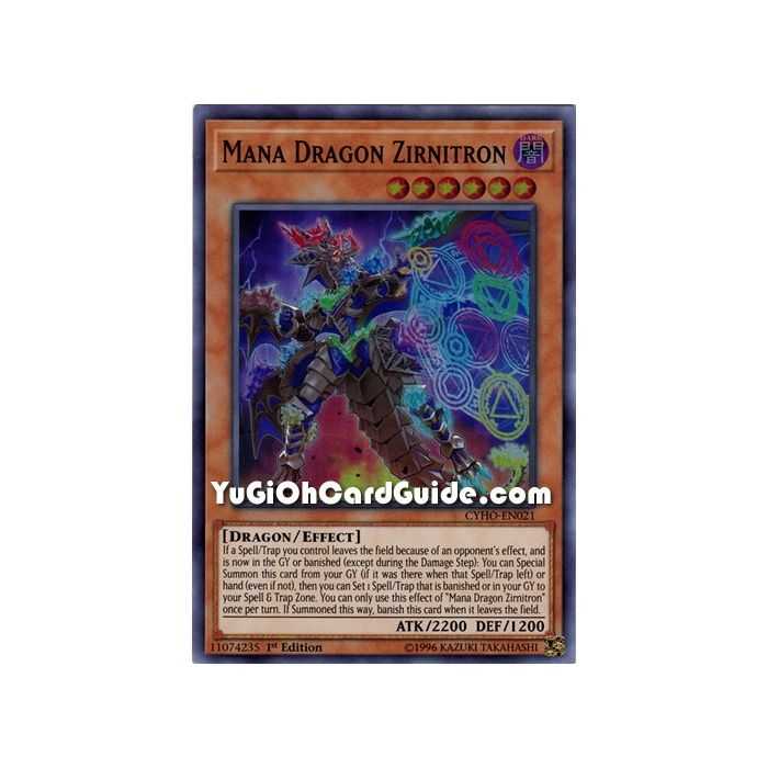Mana Dragon Zirnitron (Super Rare) – Cybernetic Horizon | Carta YUGIOH en México