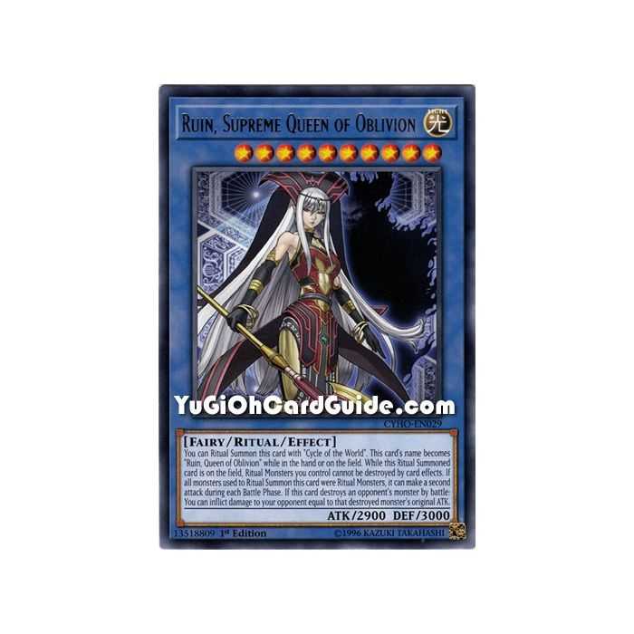 Ruin, Supreme Queen of Oblivion (Rare) – Cybernetic Horizon | Carta YUGIOH en México