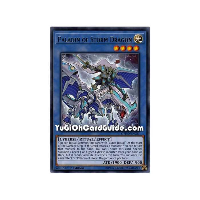 Paladin of Storm Dragon (Rare) – Cybernetic Horizon | Carta YUGIOH en México
