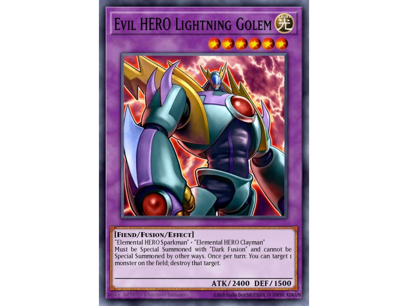 Evil HERO Lightning Golem (Common)
