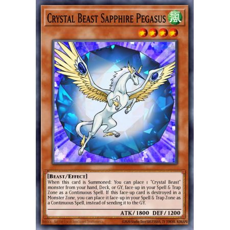 Crystal Beast Sapphire Pegasus (Common)