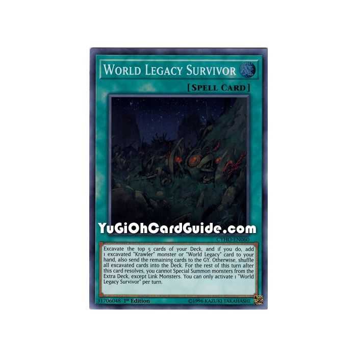 World Legacy Survivor (Super Rare) – Cybernetic Horizon | Carta YUGIOH en México