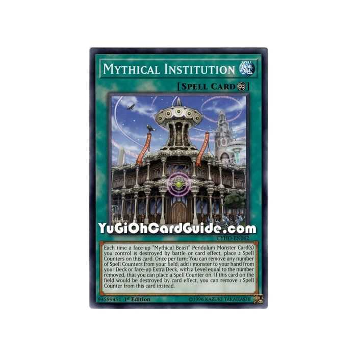 Mythical Institution (Common) – Cybernetic Horizon | Carta YUGIOH en México