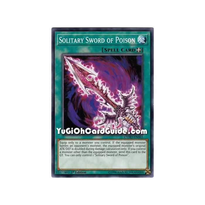 Solitary Sword of Poison (Common) – Cybernetic Horizon | Carta YUGIOH en México
