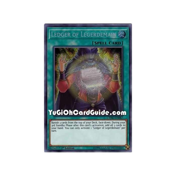 Ledger of Legerdemain (Secret Rare) – Cybernetic Horizon | Carta YUGIOH en México