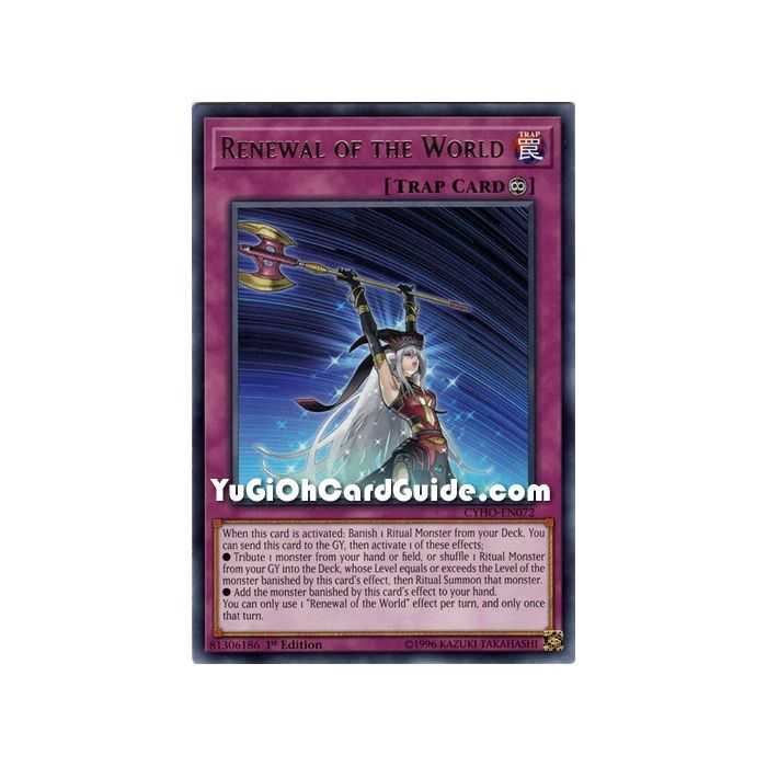 Renewal of the World (Rare) – Cybernetic Horizon | Carta YUGIOH en México