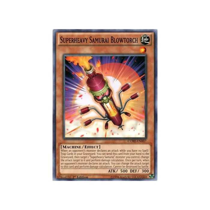 Superheavy Samurai Blowtorch (Common) – Clash of Rebellions | Carta YUGIOH en México