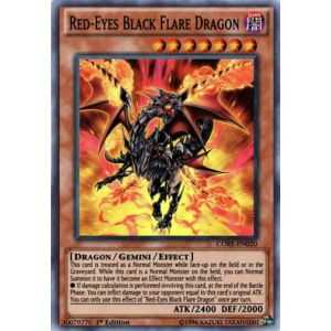 Red-Eyes Black Flare Dragon (Super Rare) – Clash of Rebellions | Carta YUGIOH en México