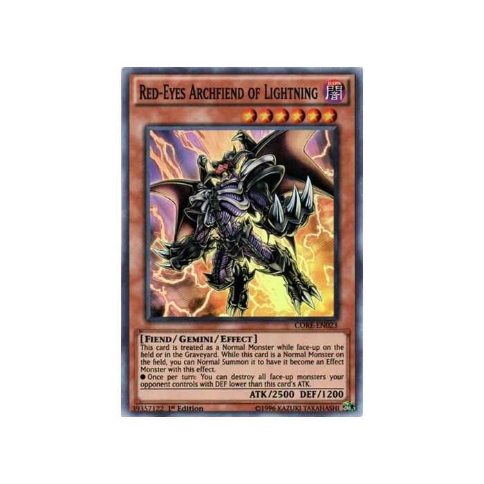 Red-Eyes Archfiend of Lightning (Super Rare) – Clash of Rebellions | Carta YUGIOH en México
