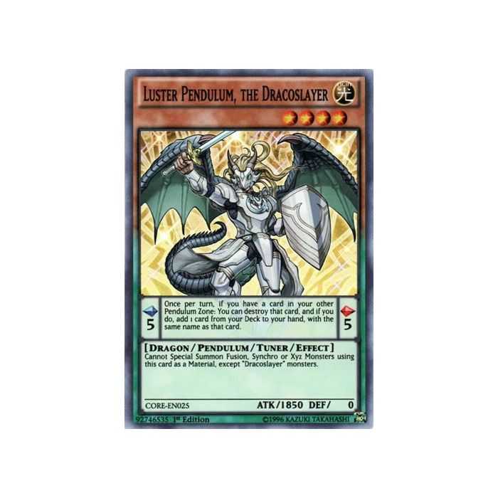 Luster Pendulum, the Dracoslayer (Super Rare) – Clash of Rebellions | Carta YUGIOH en México