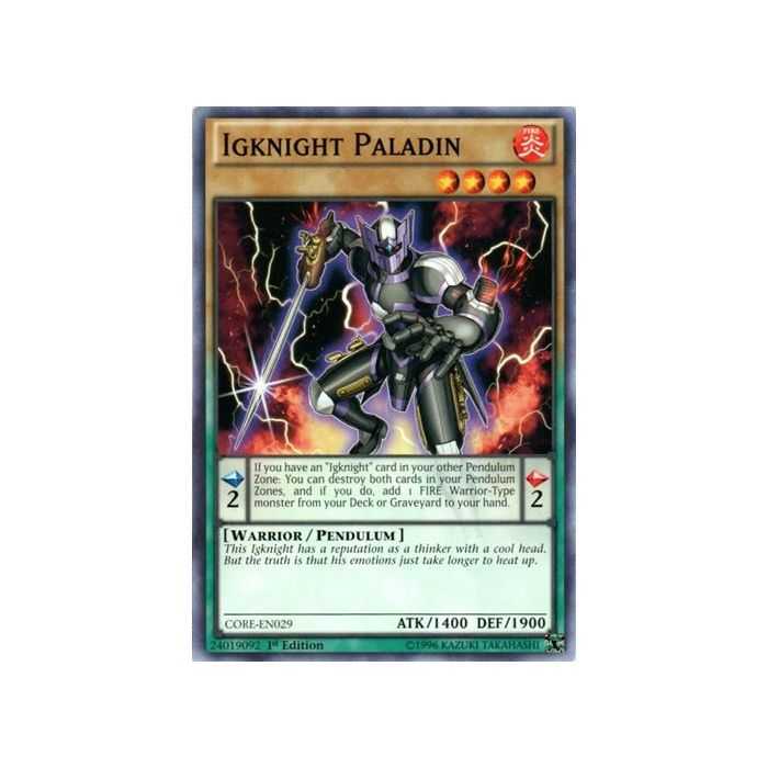 Igknight Paladin (Common) – Clash of Rebellions | Carta YUGIOH en México