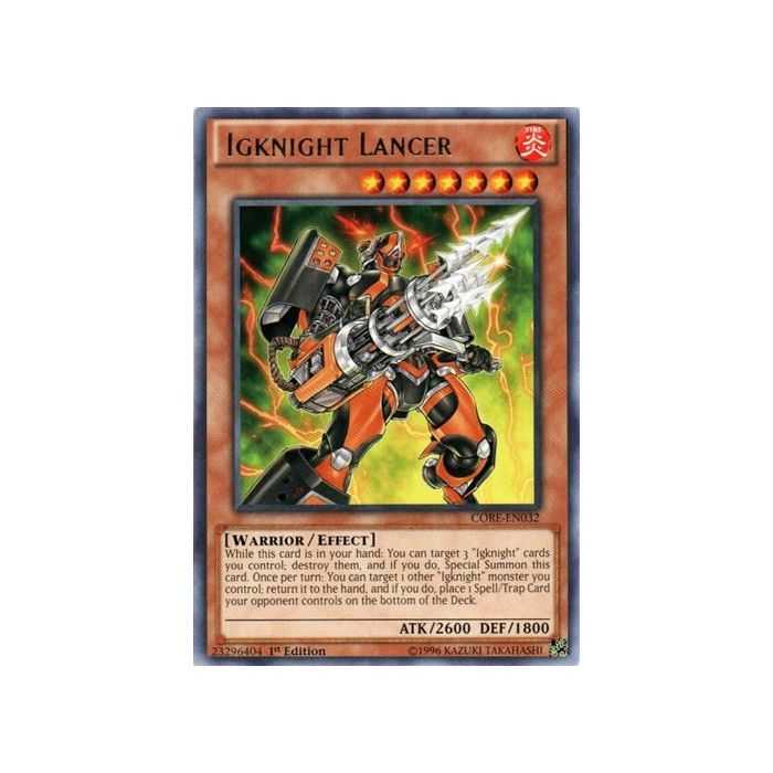 Igknight Lancer (Rare) – Clash of Rebellions | Carta YUGIOH en México